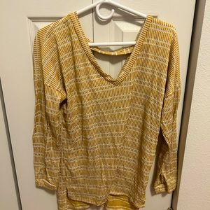 Long Yellow Striped Shirt